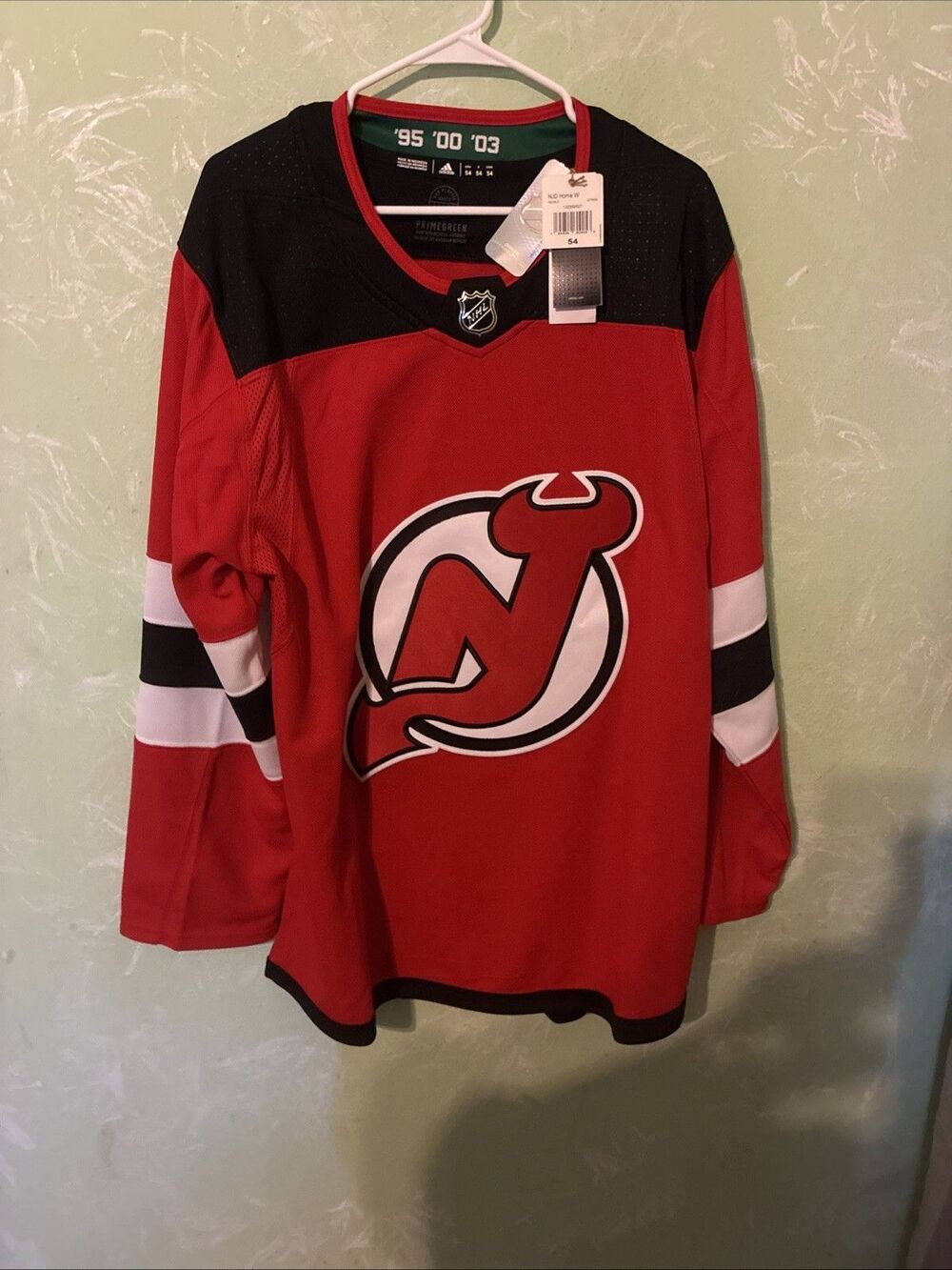 Adidas NHL New Jersey Devils Home Primegreen Hockey Jersey NWT  Size 54 (XL)